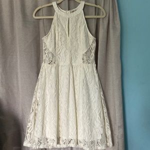 white lace dress
